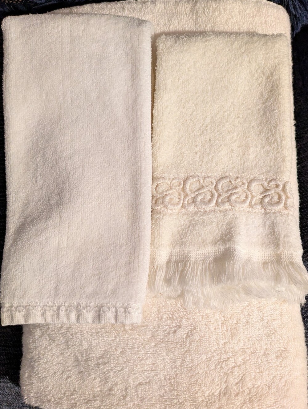 Towel Set Plush 1 Bath & 2 Hand Towels Not A Matching Set